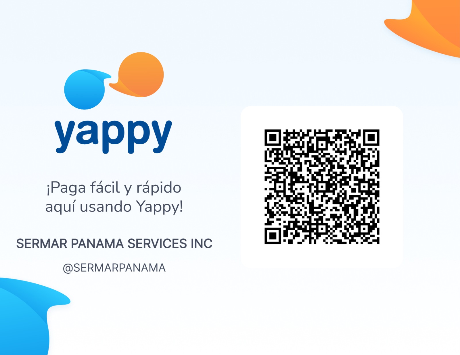 Yappy QR Code - SERMAR Panama